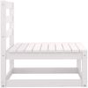 vidaXL 2-tlg. Garten-Lounge-Set mit Kissen Weiß Kiefer Massivholz 805761 Bild 5