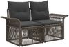 vidaXL Gartensofa-set 8 pcs Grau Poly-Rattan 3434801 Bild 4