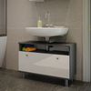 Waschbeckenunterschrank Fynn Weiß Hochglanz/Anthrazit 80.2 x 54 cm mit Schublade Vicco Bild 4