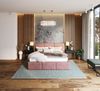 FDM Polsterbett Bettrahmen Bettgestell 90x200, 120x200, 140x200, 160x200, 180x200cm (MADE IN EU - mit hochwertigem Velours Bezug, Bettrahmen, Bett, Optional mit Matratze bestellbar, mit großen gepolsterten Kopfteil, mit Bettkasten zum aufklappen), Meta... Bild 5