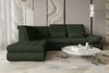 99rooms Ecksofa Toscana, Sofa L-Form, Eckcouch, Bettfunktion, Rundumbezug aus gepolstertem Velours VOGUE Bild 2