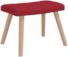 Schaukelstuhl mit Hocker Stoff Weinrot [328026] Bild 4