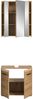 welltime Badmöbel-Set FLORENZ, 2-teilige Badkombination, hochwertige MDF-Front, (Set, 2-St, bestehend aus: 1 Waschbeckenunterschrank, 1 Spiegelschrank), Bad-Kombination, Bad-Möbel, Badezimmer, Kombination, Kombi Bild 4
