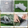 2 in 1 Doppelschlafsack Einzelschlafsack XL Deckenschlafsack mit 2 Kissen 220 x 150 cm Bild 4