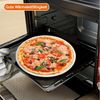 BlingBin Pizzablech 3 Stück Knusperblech aus Aluminium, 12 Zoll Pizza-Netz Bleche rund, Aluminium, (3er Set, 3-St, 12 Zoll), für Ofen, antihaftbeschichtet, gleichmäßige Wärmeverteilung Bild 3