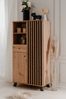 Finori Medan 53A Highboard, Dekor Artisan Oak / anthrazit | Highboard für Wohnzimmer | Maß: B x H x T ca. 80 x 156 x 40 cm | Highboard mit 2 Türen, 1 Schubkasten und 2 offenen Fächern Bild 4