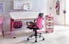 Kinder-Schreibtischstuhl TERNI Schwarz Pink für Kinder ab 6 mit Lehne, Kinder-Drehstuhl Kinder-Bürostuhl ergonomisch, Jugendstuhl höhenverstellbar Bild 3