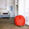 Dmora Pouf Ascia, Mehrzwecksessel, Sitzsack, Hockerhocker, Made in Italy, 65x65 h50 cm, Orange Bild 2