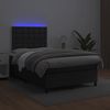 vidaXL Boxspringbett mit Matratze & LED Schwarz 120x190 cm Kunstleder 3270293 Bild 4