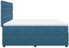 vidaXL Boxspringbett mit Matratze Dunkelblau 200x200 cm Samt 3292446 Bild 5