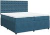 vidaXL Boxspringbett mit Matratze Dunkelblau 200x200 cm Samt 3292446 Bild 2