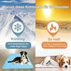 Mutig Hundematte Haustier Kühlmatte, Selbstkühlende Hundematte, Kühldecke Katzen, Sicheres Kühlkissen, Waschbare Hundekältematte mit kühlendem Gewebe, für Sommer Zuhause Unterwegs oder im Auto, 62x50cm Bild 2