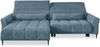 Wohnlandschaft >Wolve< elektr. Sitsverstellung, 2 Kissen, Cord blau - 277x108x179cm (BxHxT) Bild 3