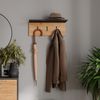 Garderobe mit Hutablage Orlando Anthrazit/Goldkraft Eiche 60 x 21.6 cm Vicco Bild 3