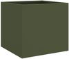 vidaXL Pflanzkübel Olivgrün 32x30x29 cm Stahl 841541 Bild 2