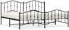 vidaXL Bettgestell mit Kopf- und Fußteil Metall Schwarz 193x203 cm 373813 Bild 2