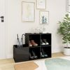 vidaXL Flur-Schuhschrank Hochglanz-Grau 105x35,5x70 cm Holzwerkstoff 808259 Bild 3