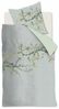 beddinghouse Mako Satin Bettwäsche 2 teilig Bettbezug 155x220 cm Kopfkissenbezug 80x80 cm Blossom Grau Bild 4