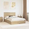 vidaXL Aufbewahrungsbett Sonoma-Eiche 140 x 190 cm Holzwerkstoff 3411210 Bild 1
