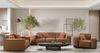 Sofa Designersofa CESINA 2-Sitzer in Stoff Ascot Bukla Rostbraun Bild 2