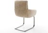 Freischwinger Abelia-Flex mit Armlehnen Mikrofaser Beige Vintage Freischwinger flach Graphit Bild 5
