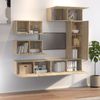 6-tlg. TV-Schrank-Set Sonoma-Eiche Holzwerkstoff [3114552] Bild 3