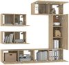 6-tlg. TV-Schrank-Set Sonoma-Eiche Holzwerkstoff [3114552] Bild 4