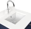 Landhaus Badmöbel-Set 2tlg Postigo 60 Quarz weiß montiert blau lackiert : Blau lackiert / Quarz weiss Bild 2