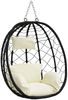vidaXL Hängendes Ei-Stuhl Cremeweiß 91,5 x 54,5 x 107 cm Poly-Rattan 42003845 Bild 2