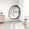 vidaXL Hängendes Ei-Stuhl Cremeweiß 91,5 x 54,5 x 107 cm Poly-Rattan 42003845 Bild 3