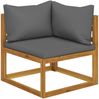 vidaXL 6-tlg. Garten-Lounge-Set mit Auflagen Massivholz Akazie 3057624 Bild 4