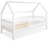 Ehrenkind® Hausbett | Kinderbett mit abnehmbaren Rausfallschutz aus Massivholz FSC zertifziert inkl. Lattenrost | Hausbett 90x200 | Kinderbett 90x200 Weiß Bild 4