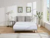 Vente-unique - IBEDIA Bett SamtStoff Grau - B 213 cm x H 100 cm x L 161 cm Bild 2