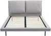 Vente-unique - IBEDIA Bett SamtStoff Grau - B 213 cm x H 100 cm x L 161 cm Bild 4