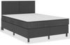 vidaXL Boxspring-Bettgestell Grau Stoff 180x200 cm 287466 Bild 2