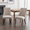 BBG Esszimmerstuhl 2er Set Esszimmerstuhl, Chenille, gesteppt, Massivholz-Beine, Klassik (2 St) Bild 1