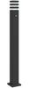 vidaXL Wegeleuchte mit Bewegungsmelder Schwarz 110 cm Aluminium 4006403 Bild 2