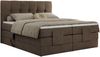 Elektrisches Bett, Boxspringbett mit Multipocket-Matratzen und Elektrisch verstellbare - VITTORIA - 200 x 200 cm - Braun Velvet - H3 Bild 5