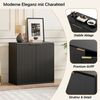 BlingBin Kommode Sideboard Küchenschrank Aufbewahrungsschrank mit 2 Soft-Close-Türen (1er Set, 1 St, 80 B x 40 T x 80 H cm), Moderner Buffetschrank für Wohnzimmer, Küche, Esszimmer Bild 2