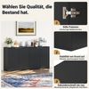 BlingBin Kommode Sideboard Küchenschrank Aufbewahrungsschrank mit 2 Soft-Close-Türen (1er Set, 1 St, 80 B x 40 T x 80 H cm), Moderner Buffetschrank für Wohnzimmer, Küche, Esszimmer Bild 3