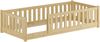 Kinderbett, Holzbett 90x200 mit Rundumsicherung Kiefer natur lackiert V-60.77-09Rollrost und Matratze inkl. Bild 3