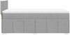 vidaXL Boxspringbett mit Matratze Hellgrau 90x190 cm Stoff 3286916 Bild 5