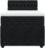vidaXL Boxspringbett mit Matratze Schwarz 90x190 cm Samt 3287622 Bild 4