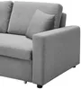 Vente-unique - Schlafsofa 3-Sitzer - Stoff - Hellgrau - INIZOR Bild 5