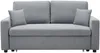 Vente-unique - Schlafsofa 3-Sitzer - Stoff - Hellgrau - INIZOR Bild 2