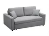 Vente-unique - Schlafsofa 3-Sitzer - Stoff - Hellgrau - INIZOR Bild 3