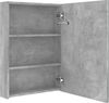 vidaXL LED-Bad-Spiegelschrank Betongrau 50 x 13 x 70 cm, Mit Beleuchtung [326488] Bild 5