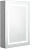 vidaXL LED-Bad-Spiegelschrank Betongrau 50 x 13 x 70 cm, Mit Beleuchtung [326488] Bild 2