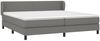 Boxspringbett mit Matratze Stoff Dunkelgrau 200x200 cm, Härtegrad: H2 [3126110] Bild 3