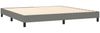 Boxspringbett mit Matratze Stoff Dunkelgrau 200x200 cm, Härtegrad: H2 [3126110] Bild 4